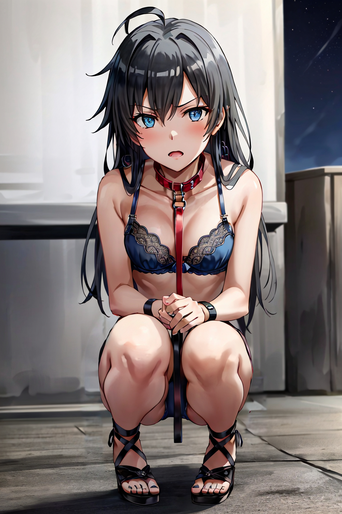 野外露出　雪乃 