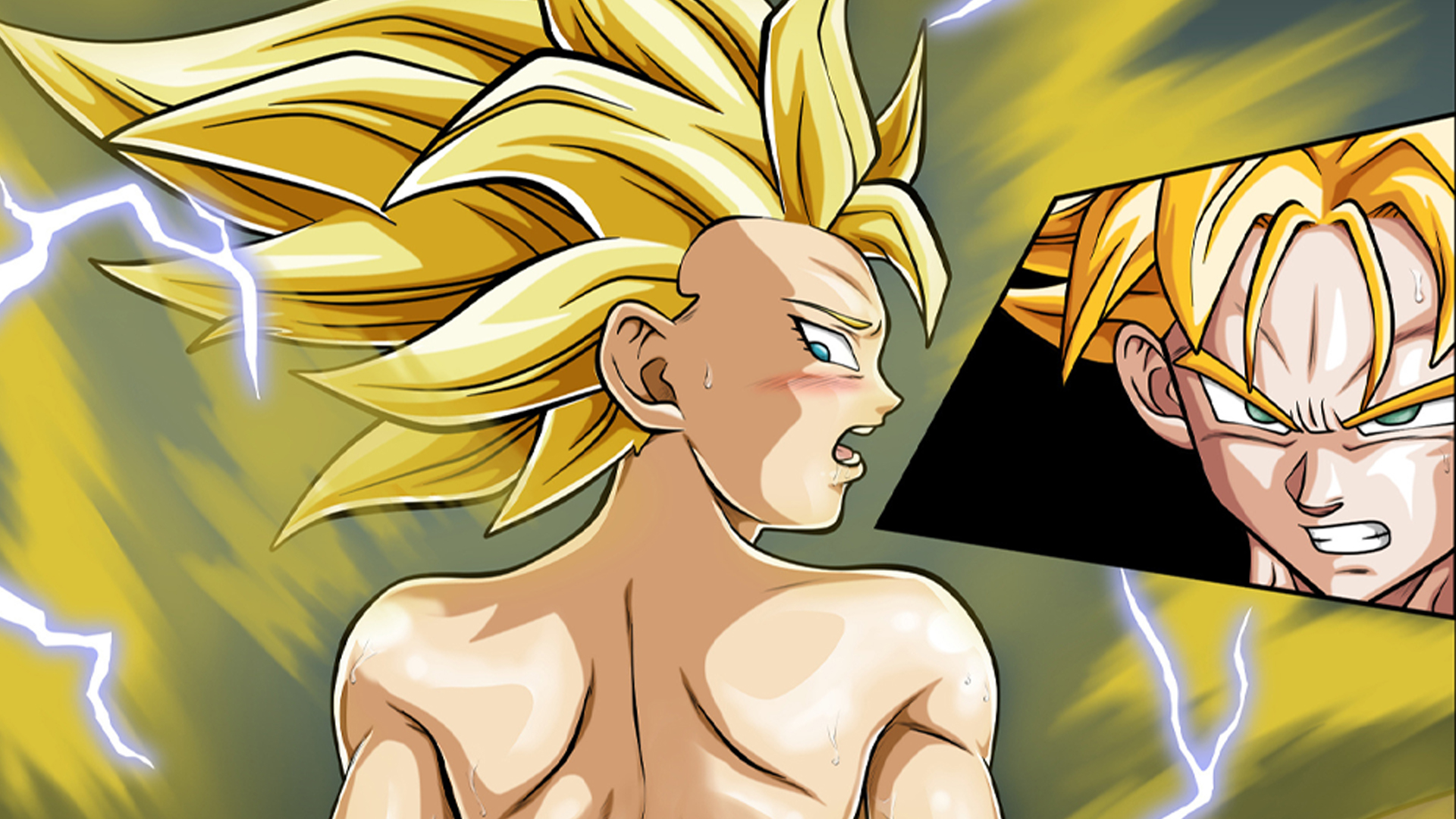 Trunks Vs Caulifla - Long Sword Extend! 18+