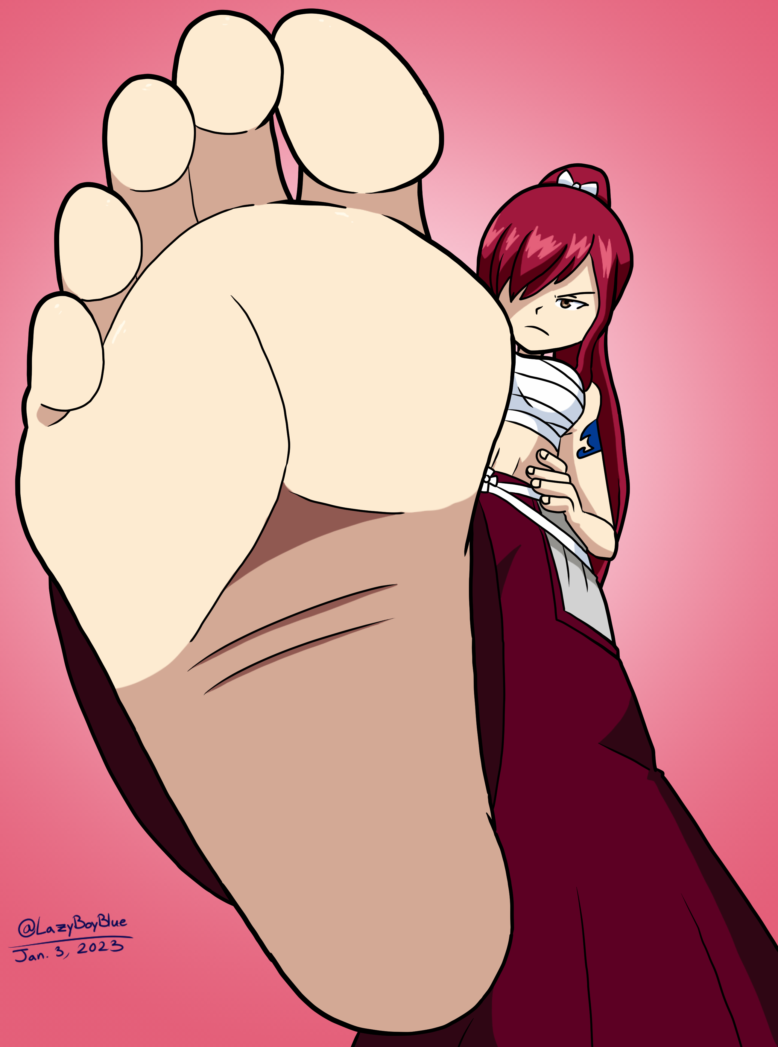 Erza Puts her Foot Down - Remake