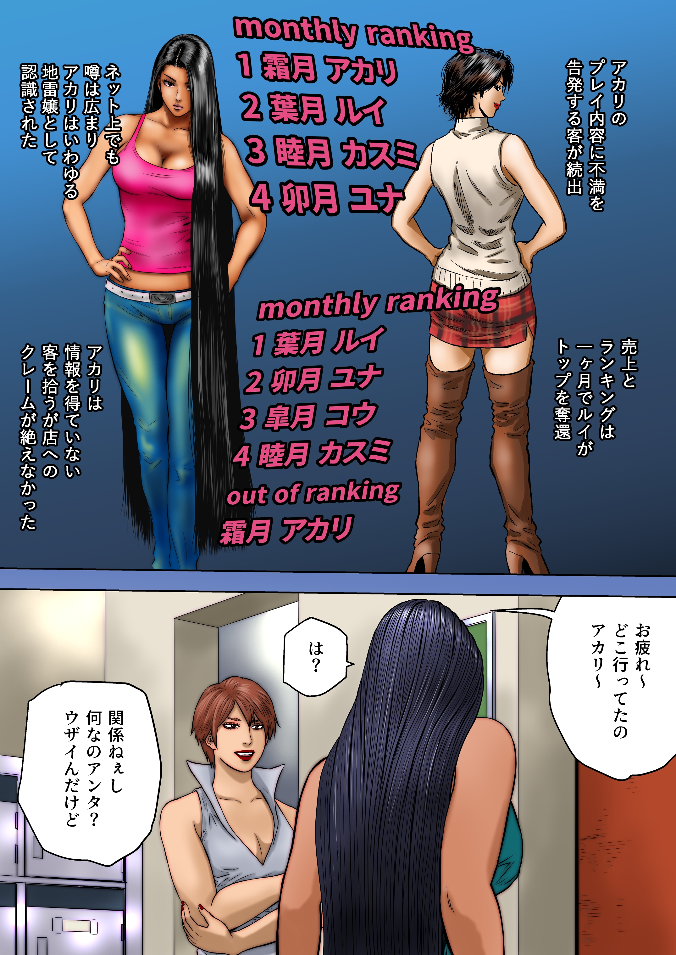エロ漫画 髪責めレズ調教  from Pixiv Fanbox | Kemono