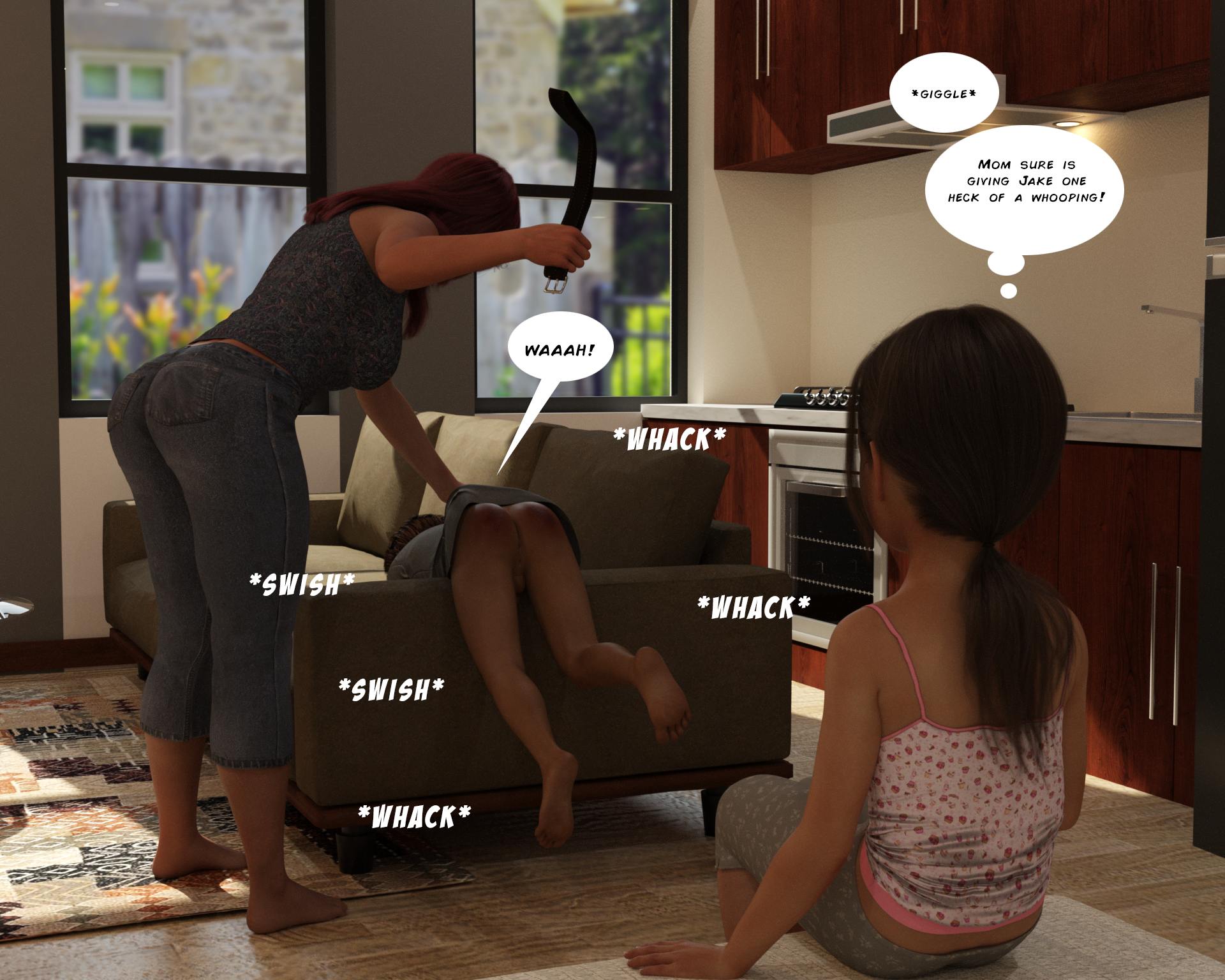 spanking young 3d 