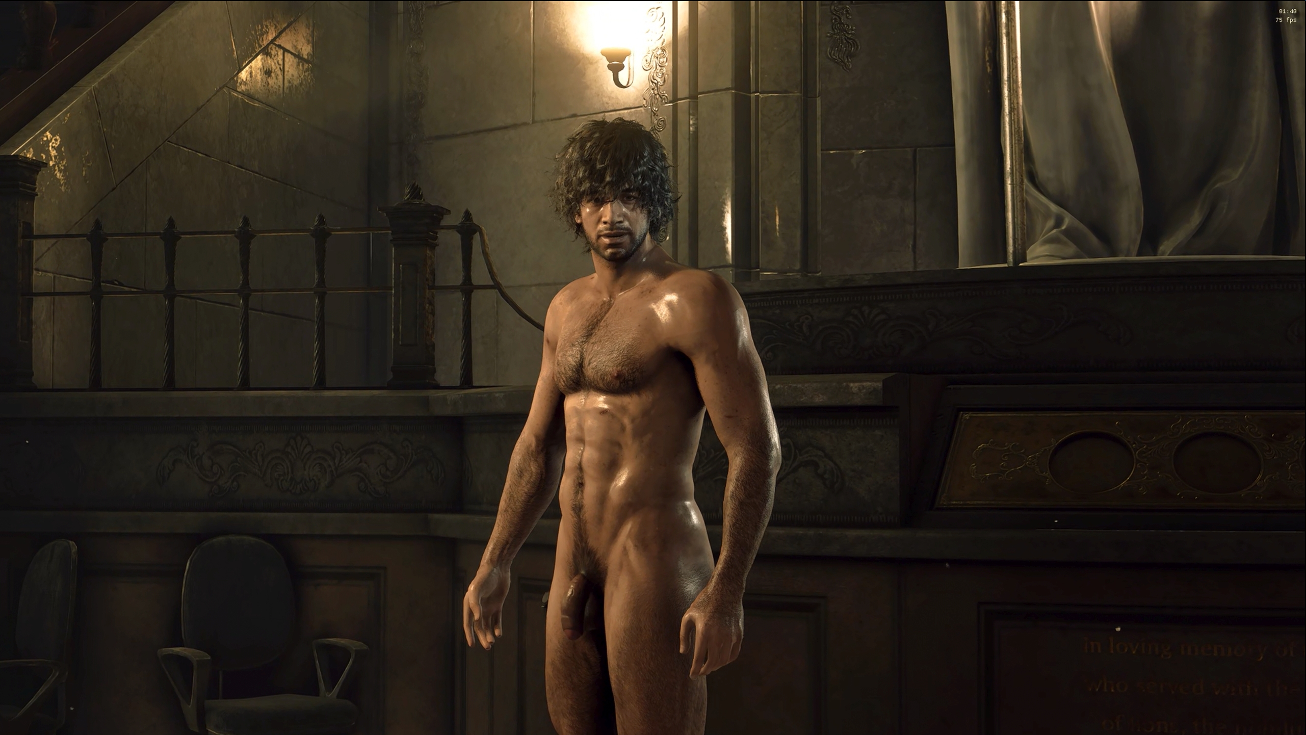 Resident Evil 2 gameplay with nude Carlos replacing Leon (Pics)